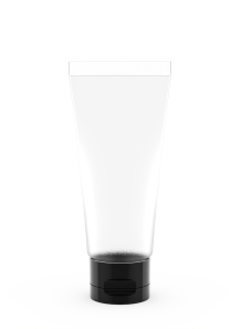 Clear tube, black flip cap,...