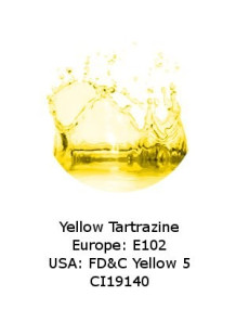 Yellow Tartrazine (CI19140)...