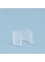  Clear bottle, round shape, white pump cap, 50ml