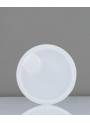  Silver acrylic cream jar, silver lid, 50g